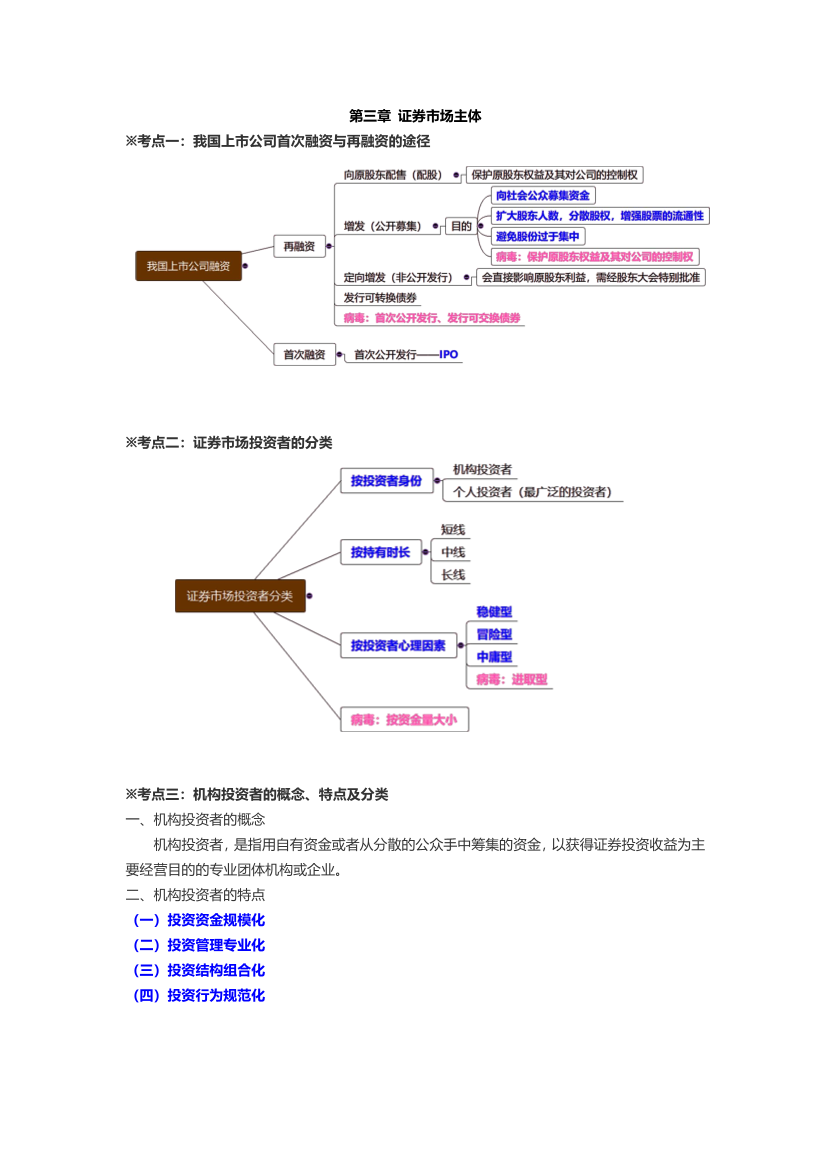 2024年证券从业《基础知识》三色笔记.pdf-图片16