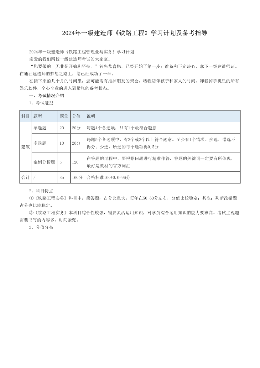 2024年一级建造师《铁路工程》学习计划及备考指导.pdf-图片1