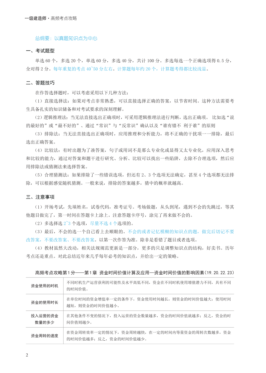 2024年一級(jí)建造師《工程經(jīng)濟(jì)》高頻考點(diǎn)攻略.pdf-圖片2