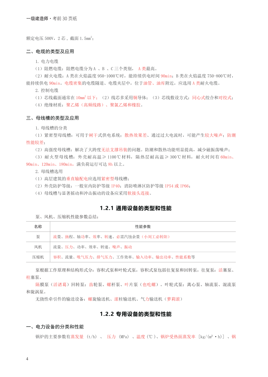 2024年一级建造师《机电工程》考前30页纸.pdf-图片4