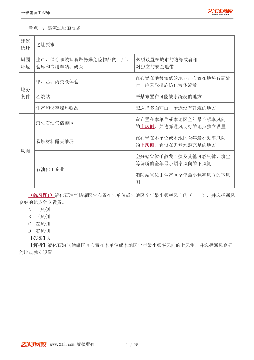 2024年消防-三合一思维导图班-总平面布局、平面布置、防火分隔.pdf-图片1