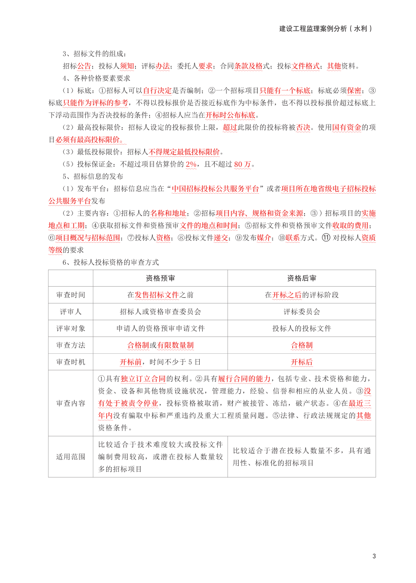 2025年监理工程师考试《案例分析(水利)》考前30页纸.pdf-图片3