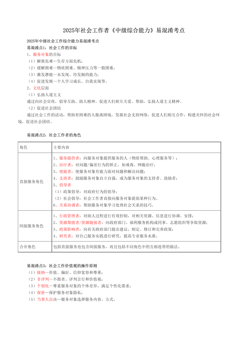 2025年社會工作者《中級綜合能力》易混淆考點.pdf-圖片1