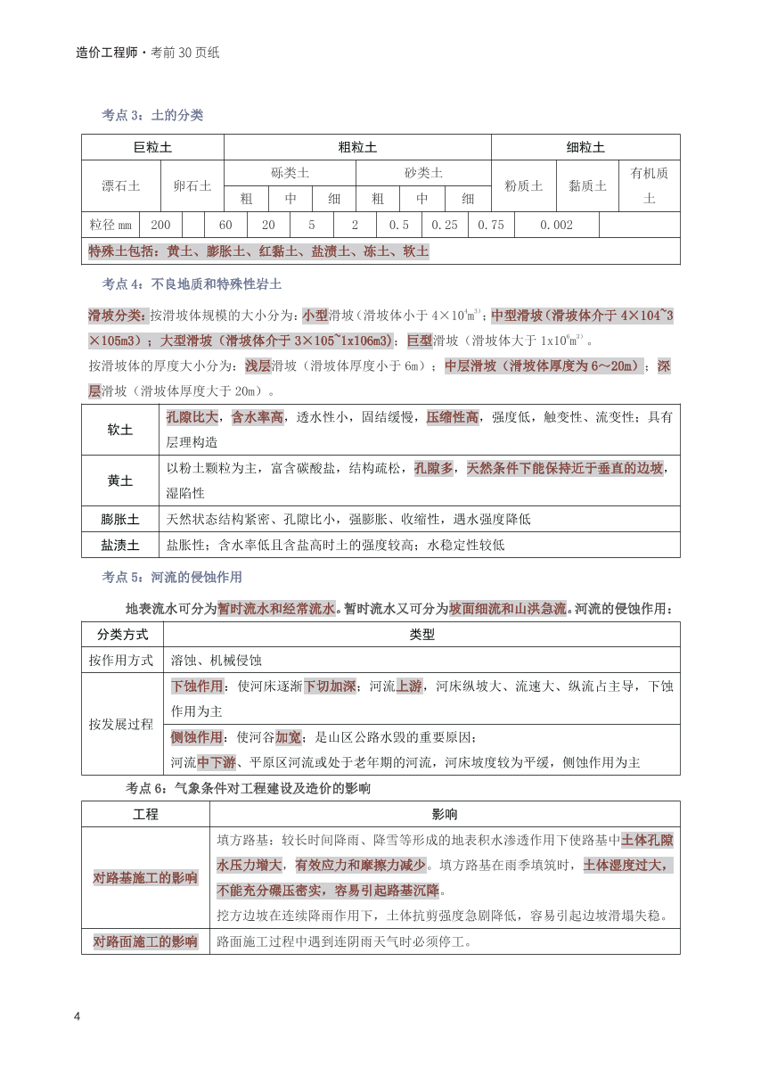 2025年一级造价工程师《技术与计量(公路交通)》考前30页纸.pdf-图片4