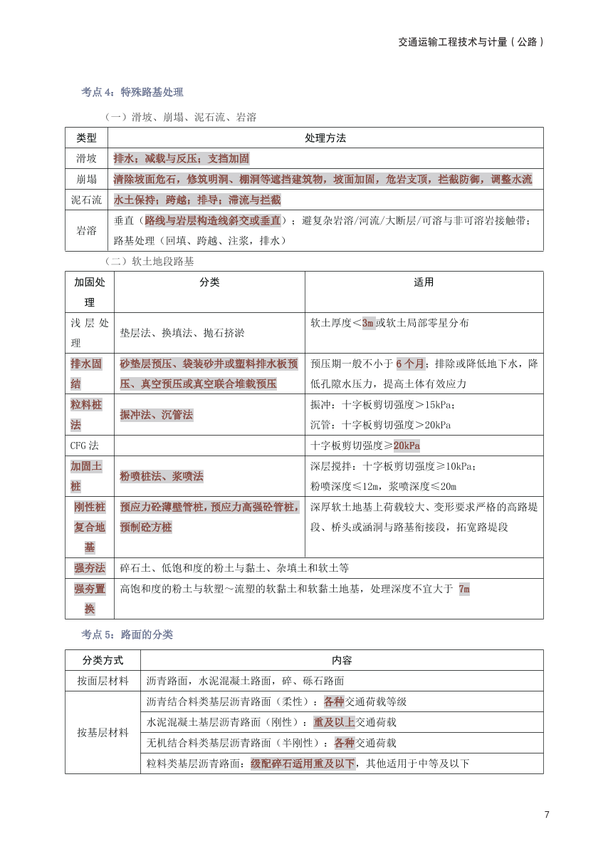 2025年一级造价工程师《技术与计量(公路交通)》考前30页纸.pdf-图片7