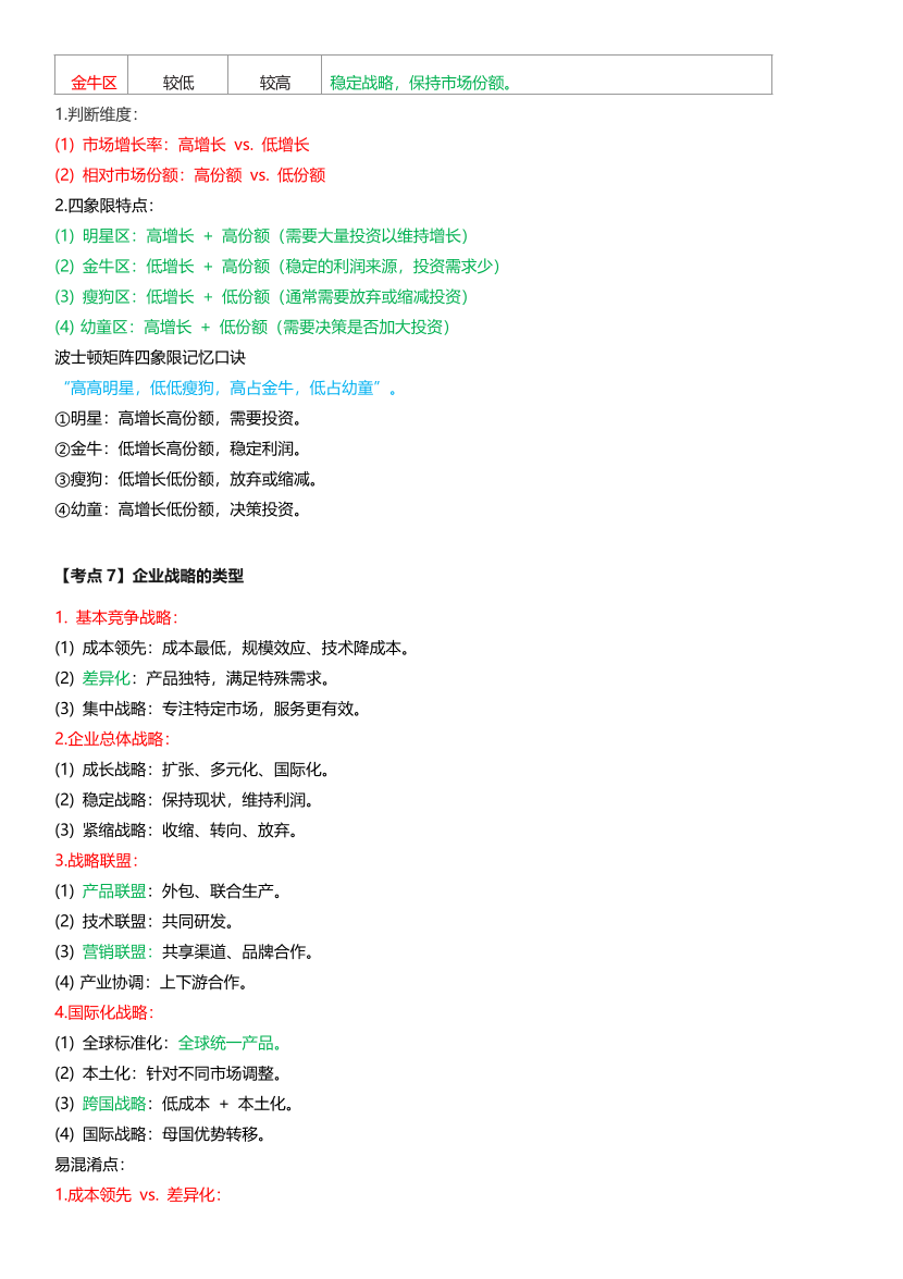 重點梳理！2025年《中級工商管理》四色筆記.pdf-圖片6