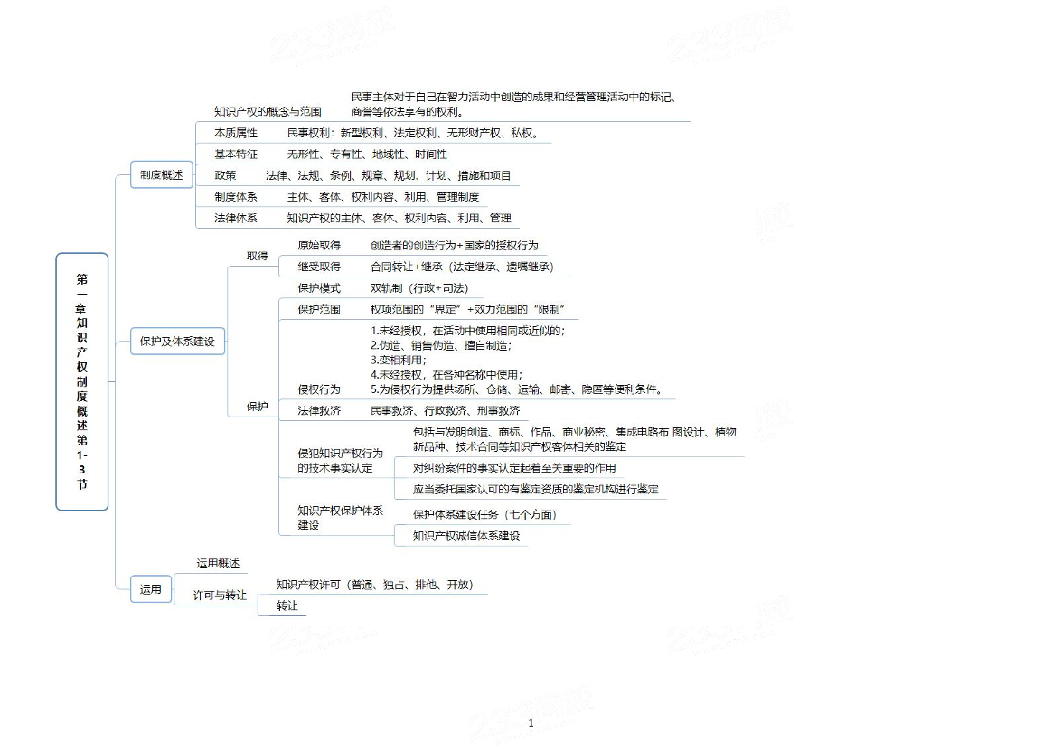2025年新版《中級知識產權》思維導圖.pdf-圖片1