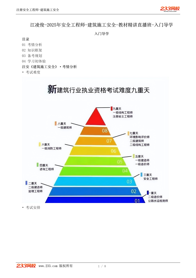 江凌俊老师-2025年注安《建筑》教材直播班讲义-入门导学.pdf-图片1