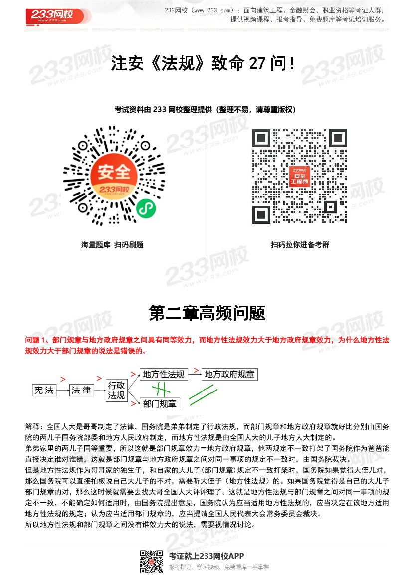 大数据揪出《法规》致命27问！考场遇见=直接给分！.pdf-图片1