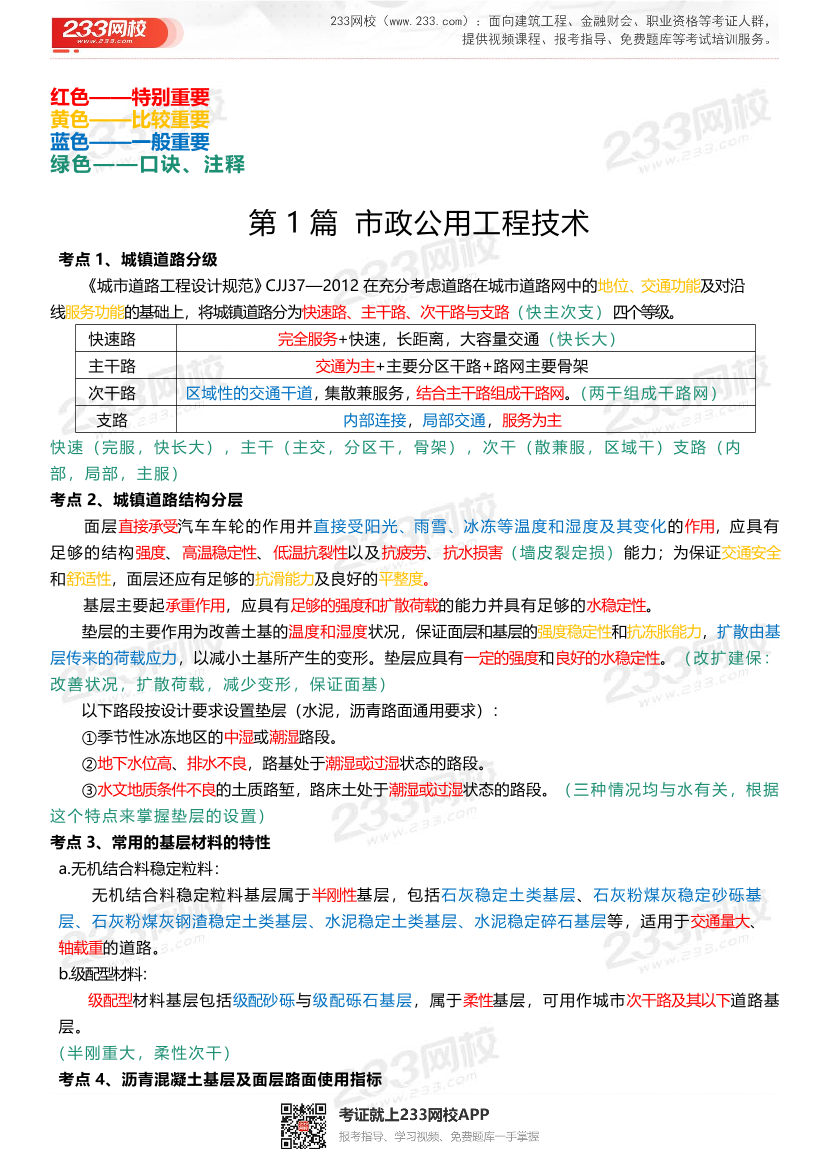 2025年一级建造师《市政工程》四色笔记.pdf-图片2