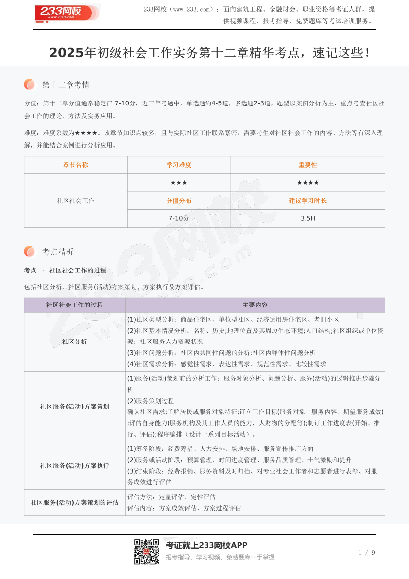 2025年初級社會工作實務第十二章精華考點，速記這些！.pdf-圖片1