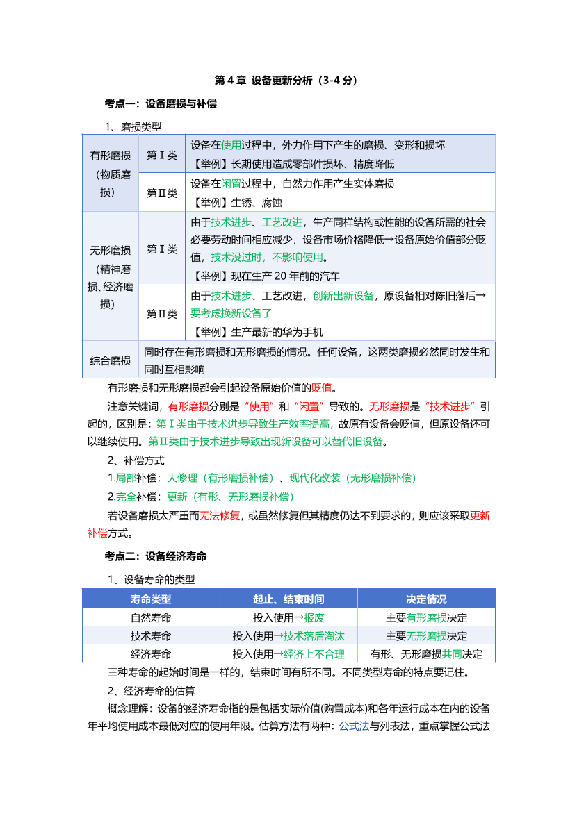 必看！2025年一建《工程經濟》四色筆記（全新升級·共59頁）.pdf-圖片9