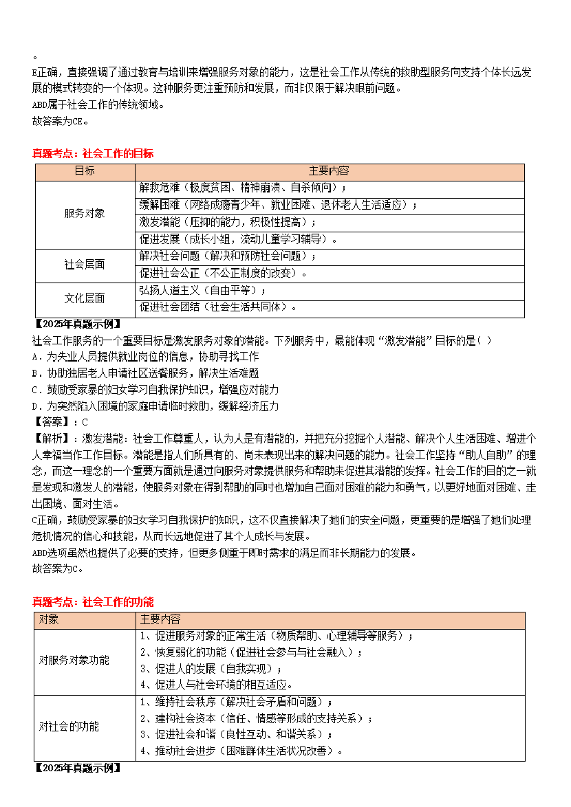 全新整理|社會(huì)工作者《中級(jí)綜合》真題考點(diǎn)(附試題).pdf-圖片2