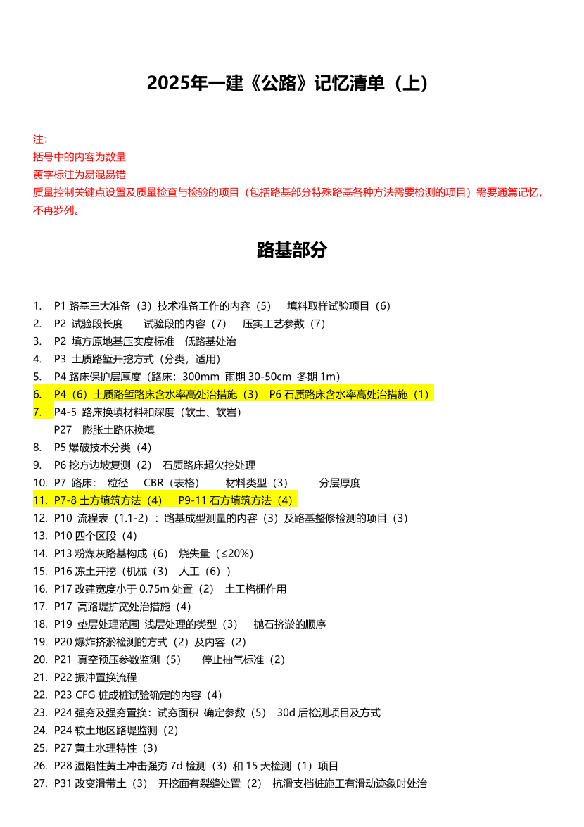 安慧老師親編！2025年一建《公路》記憶清單（上篇）.pdf-圖片1