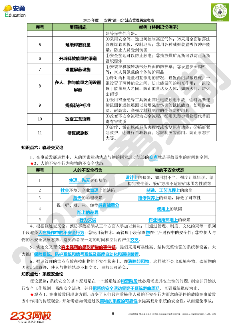 2025年安勇老师亲编-《安全生产管理》黄金考点.pdf-图片7