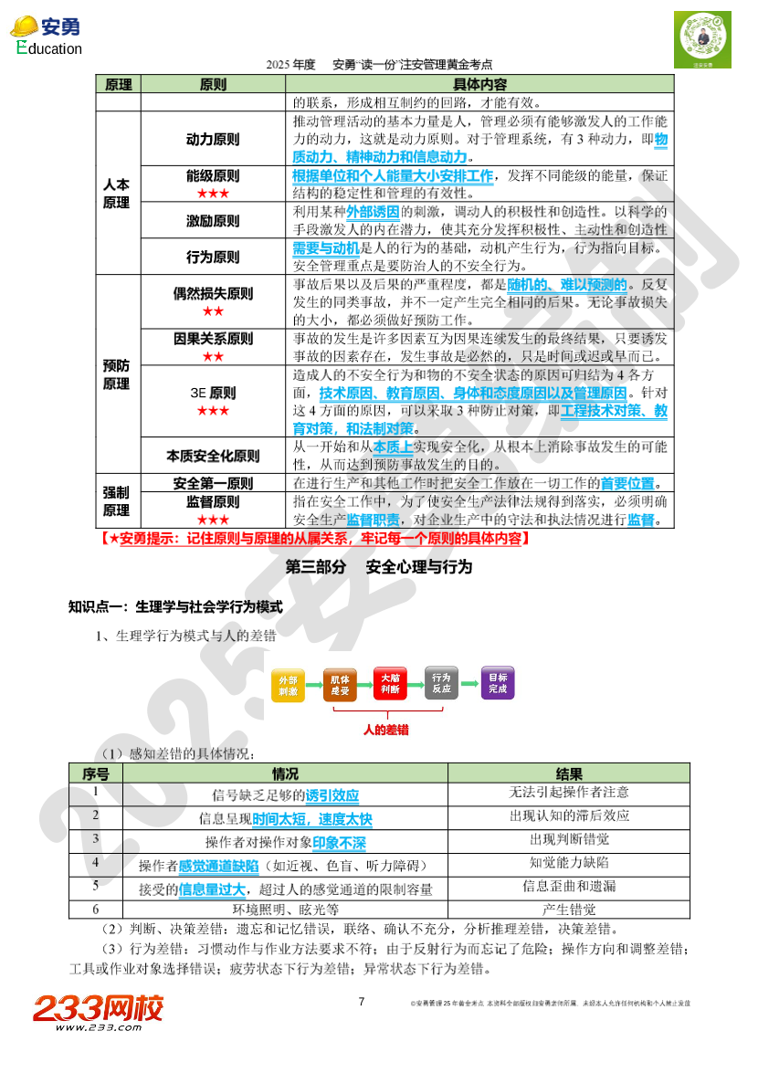 2025年安勇老师亲编-《安全生产管理》黄金考点.pdf-图片9