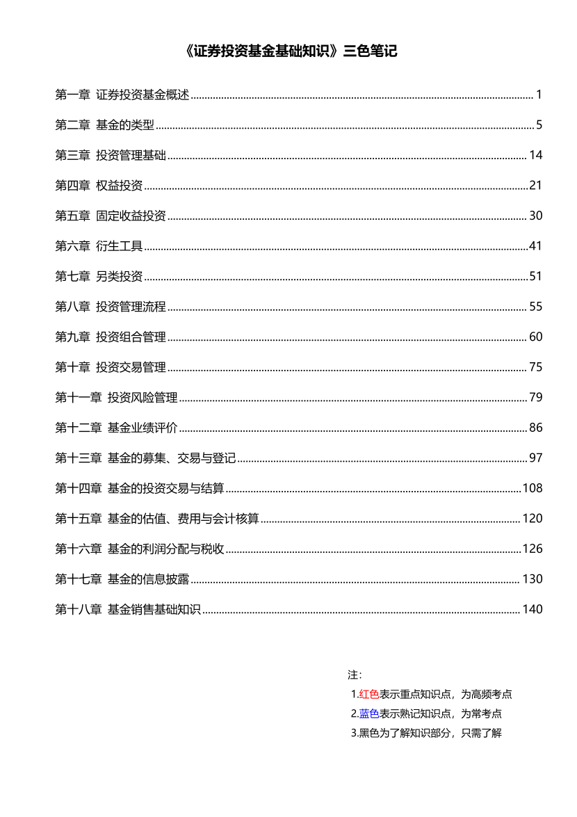 2025版基金从业《证券投资基金》三色笔记【新教材】.pdf-图片1