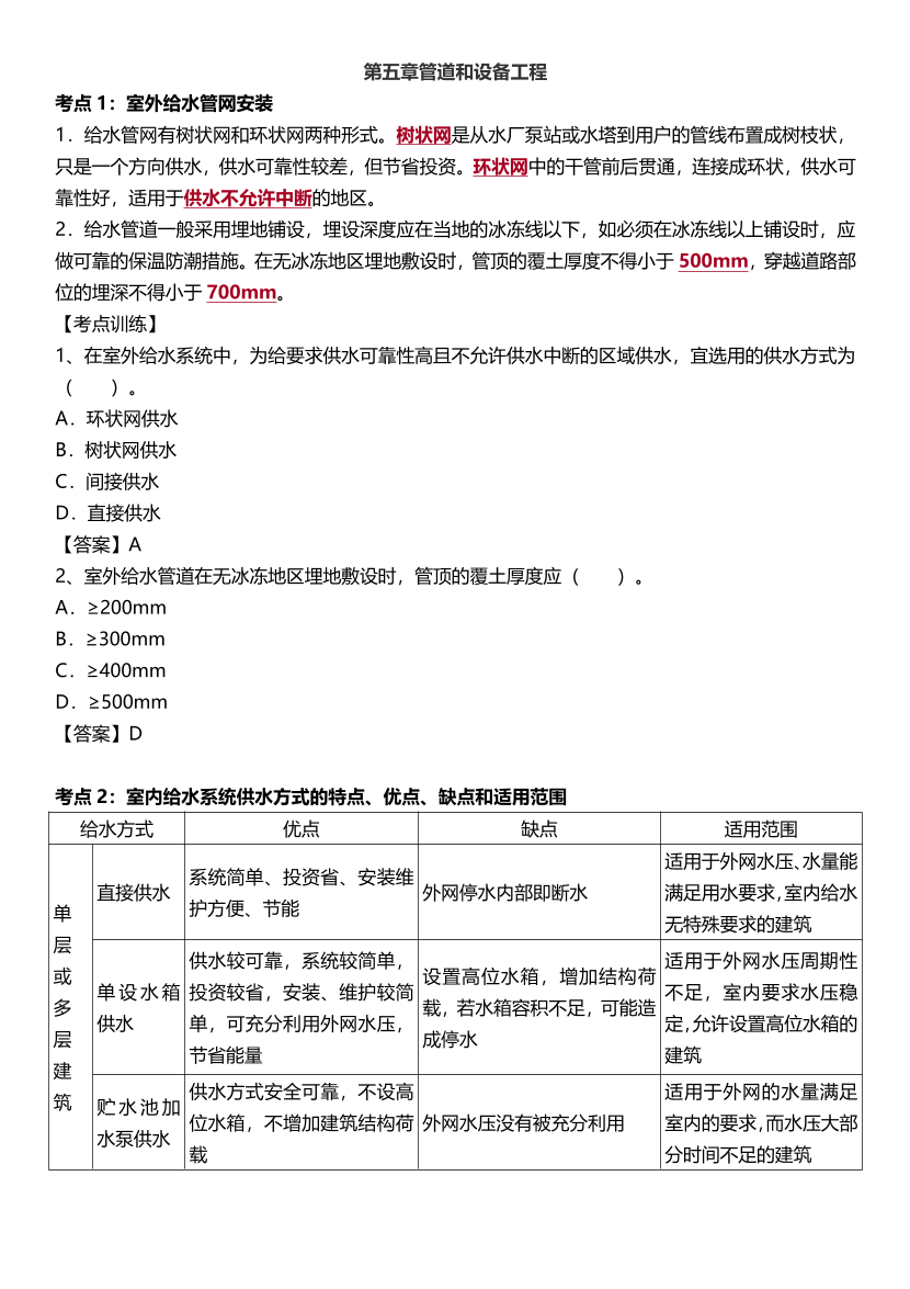 2025一级造价工程师《安装计量》精选考点(第五六章).pdf-图片1