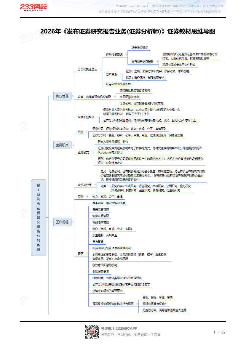 2026年《发布证券研究报告业务(证券分析师)》证券教材思维导图.pdf-图片1