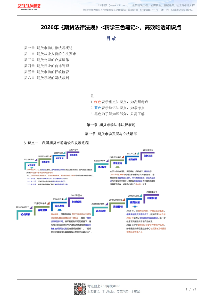 2026年《期货法律法规》<精学三色笔记>，高效吃透知识点.pdf-图片1