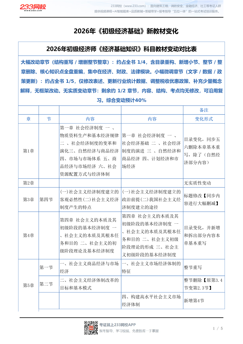 2026年《初级经济基础》新教材变化.pdf-图片1