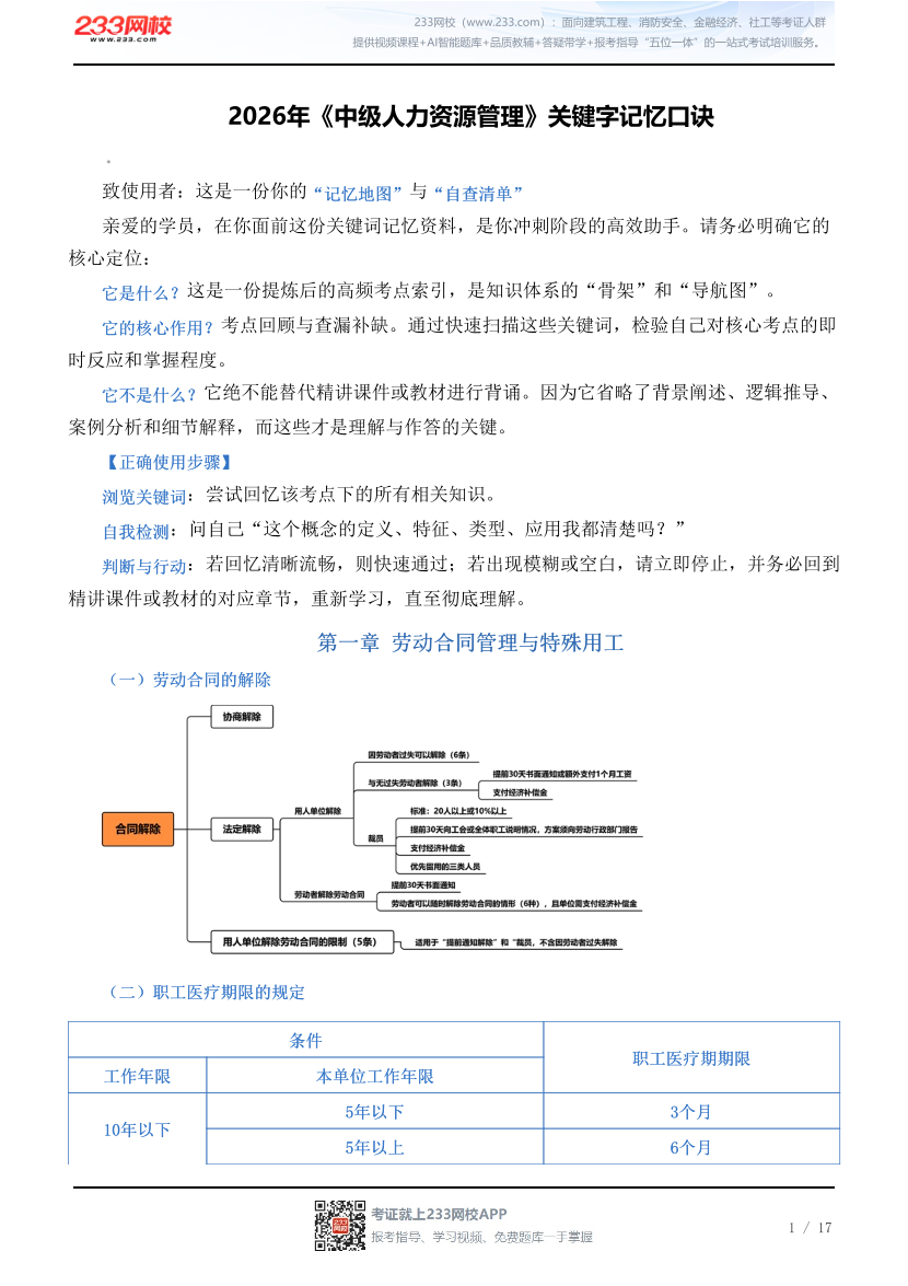 2026年《中级人力资源管理》关键字记忆口诀.pdf-图片1