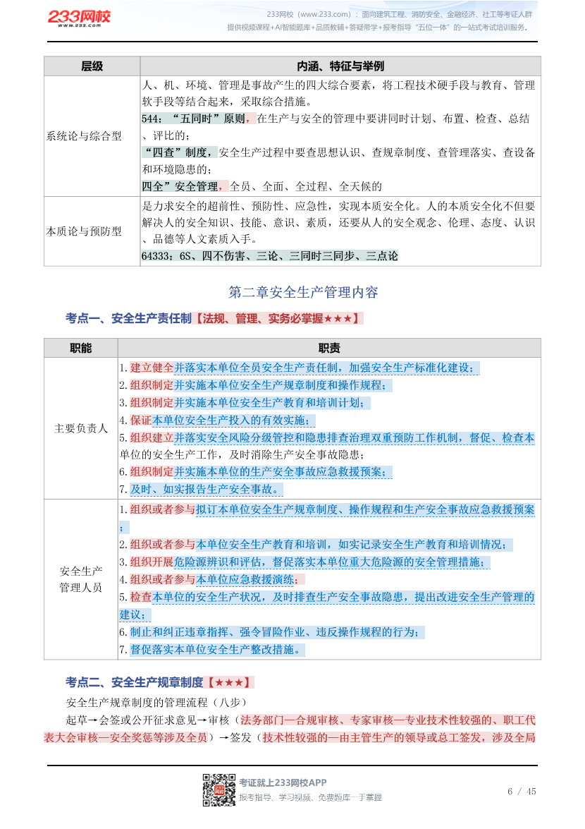 新教材！2026年《安全生产管理》四色笔记2.0.pdf-图片6