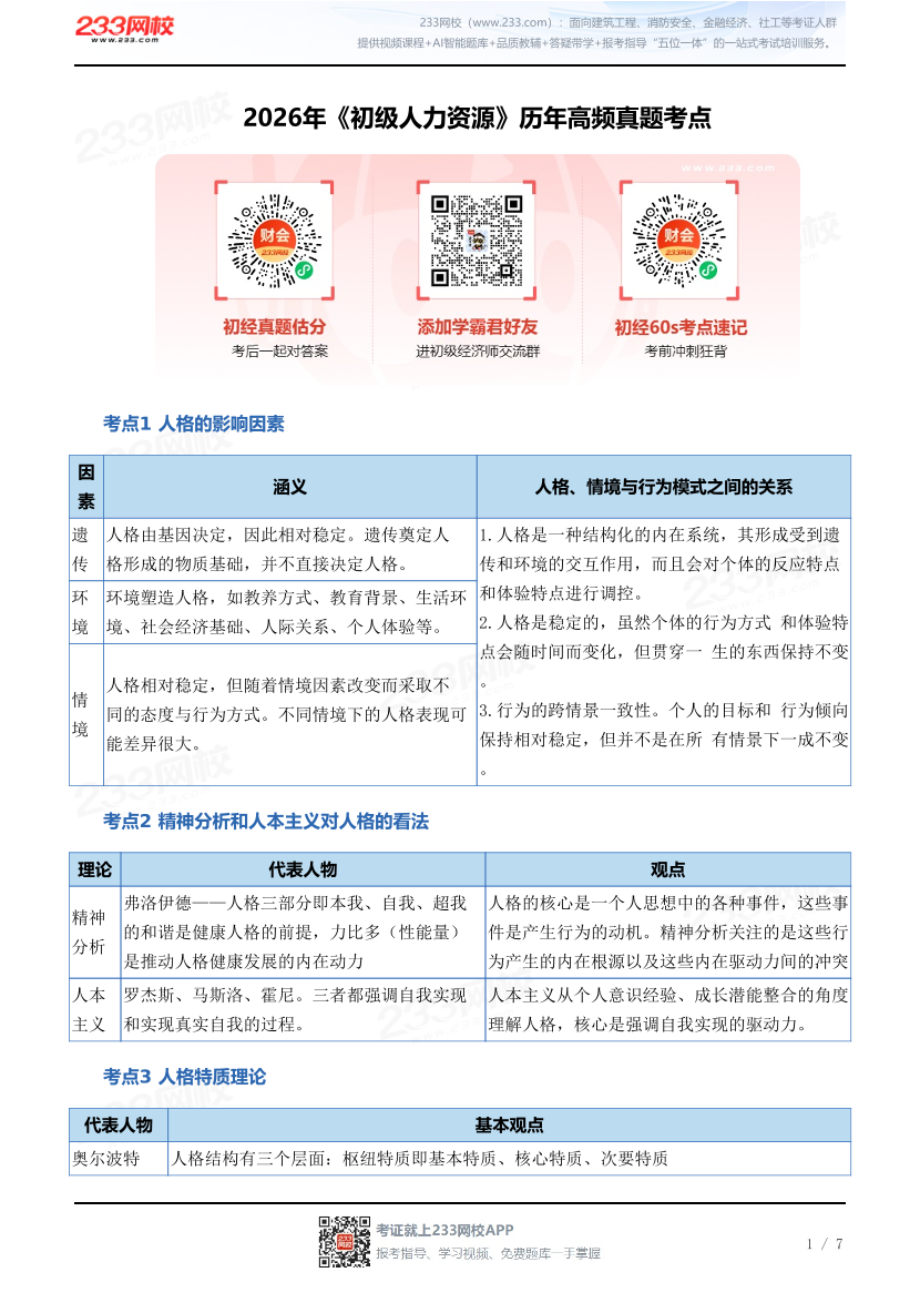 2026年《初级人力资源》历年高频真题考点.pdf-图片1