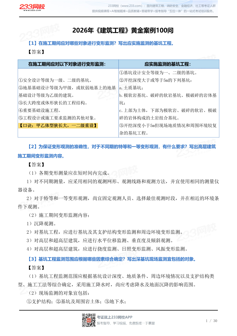 2026年《建筑工程》黄金案例100问.pdf-图片1